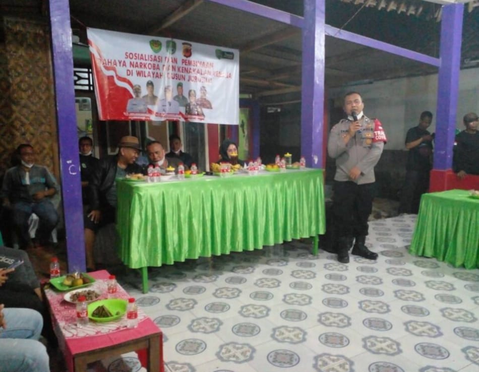 Polsek Ciasem Bersama Muspida Ciasem Gencarkan Penyuluhan Bahaya Narkoba dan Antisipasi Geng Motor