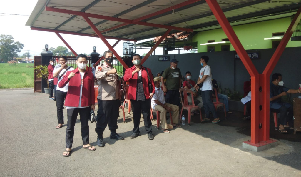 Polsek Pagaden Gelar Vaksinasi Bareng Yayasan Insan Anugerah Indonesia