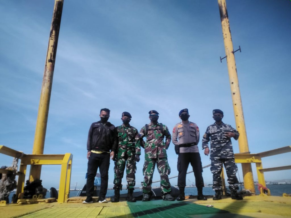 Kasat Polairud Polres Subang Lakukan Patroli Gabungan di wilayah Perairan Pelabuhan Patimban