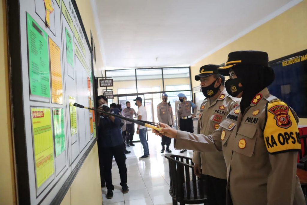 Kapolres Subang Melakukan Pengecekan Ke Polsek-Polsek Di Wilayah Hukum Polres Subang