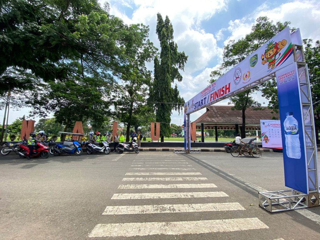 Siap Amankan Balap Sepeda Porprov XIV 2022, Kapolres Subang Gelar Tactical Floor Game dan Pengecekan Jalur